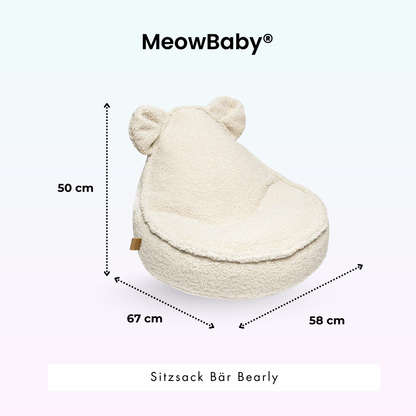 Kindersessel Bearly Bären-Sitzsack - Soft Teddy Edition