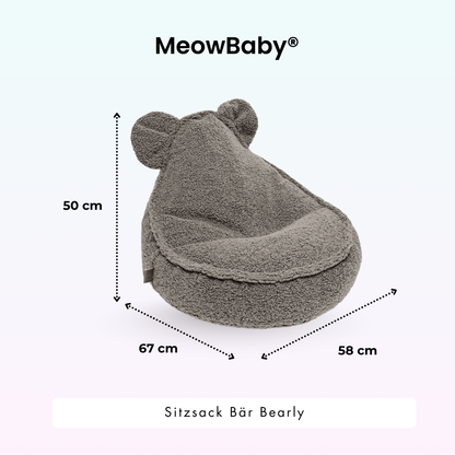 Kindersessel Bearly Bären-Sitzsack - Soft Teddy Edition