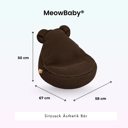 Kindersessel Ästhetik Cord Bär - Classic Cord Edition