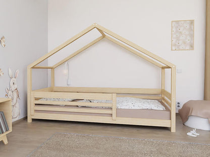 Hausbett EMMI für Kinder mit Rausfallschutz, versch. Maße & Farben