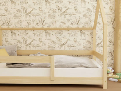 Hausbett FENNA für Kinder mit Rausfallschutz, versch. Maße & Farben