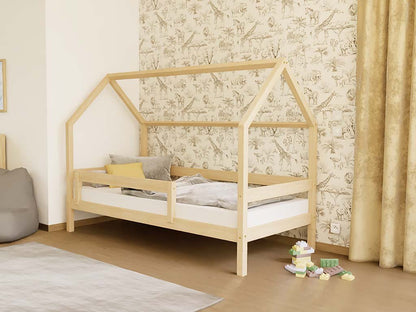 Hausbett FENNA für Kinder mit Rausfallschutz, versch. Maße & Farben