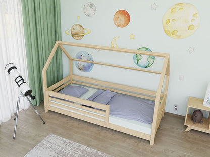 Hausbett LOTTA für Kinder mit Rausfallschutz, versch. Maße & Farben