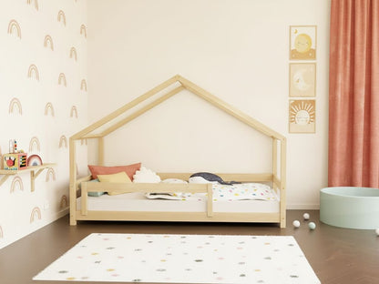 Hausbett NIKA für Kinder mit Rausfallschutz, versch. Maße & Farben