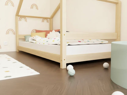 Hausbett NIKA für Kinder mit Rausfallschutz, versch. Maße & Farben