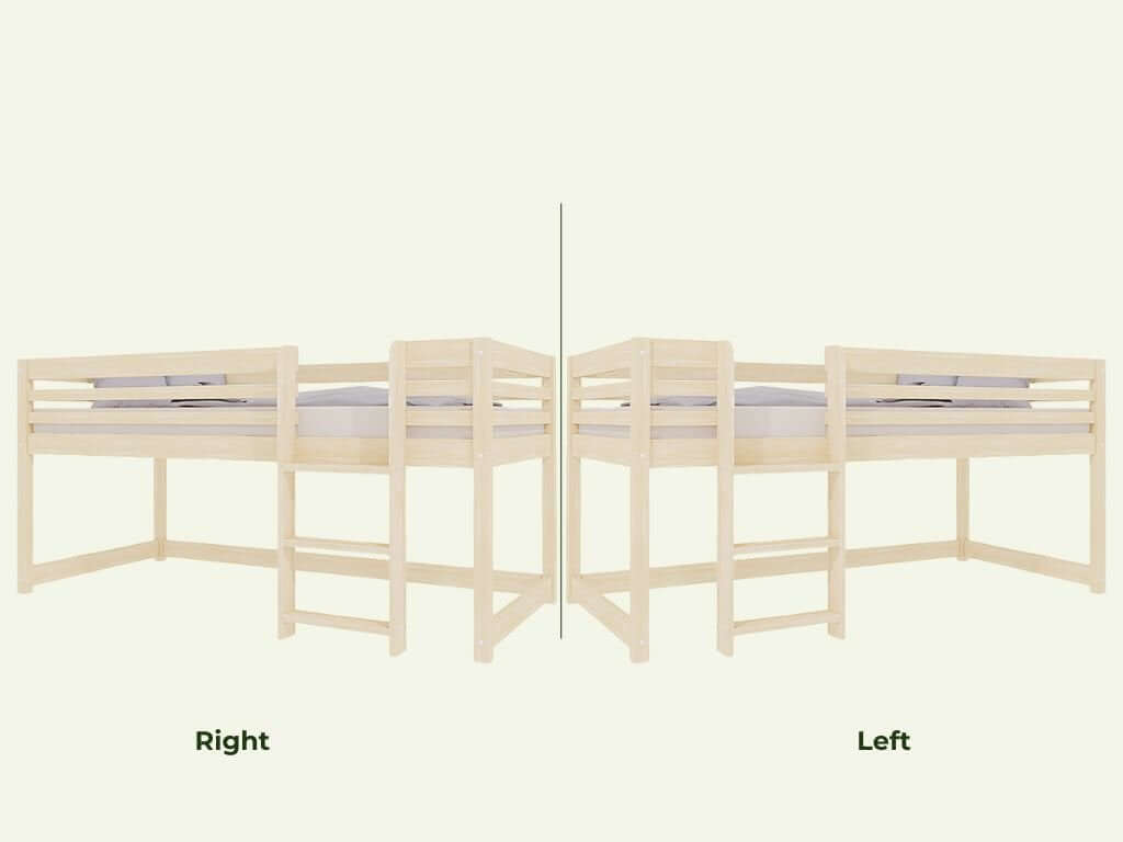 Hochbett LOFT für Kinder 90 x 200 cm