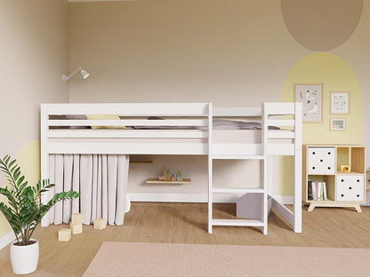 Hochbett LOFT für Kinder 90 x 200 cm