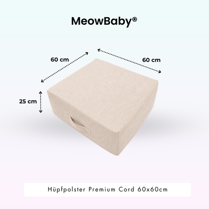 Hüpfpolster Premium Cord - 60x60cm