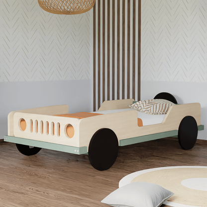Holz Kinderbett JEEP, versch. Farben