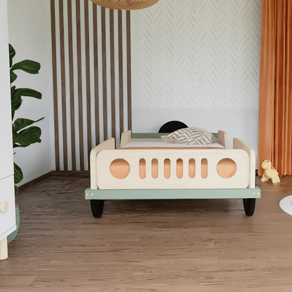 Holz Kinderbett JEEP, versch. Farben