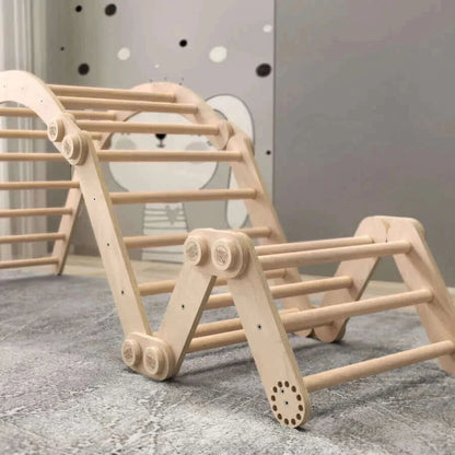 Climbing frame "L" for children, untreated wood