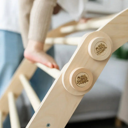 Climbing frame "L" for children, untreated wood