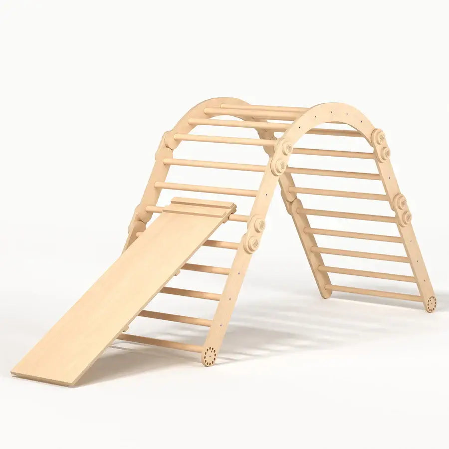 Climbing frame "L" for children, untreated wood
