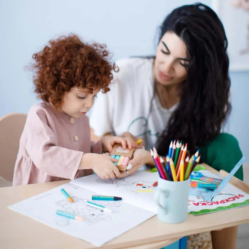 Kinderset Kletterbogen Bunt mit Rutsche / Leiter & Stuhl