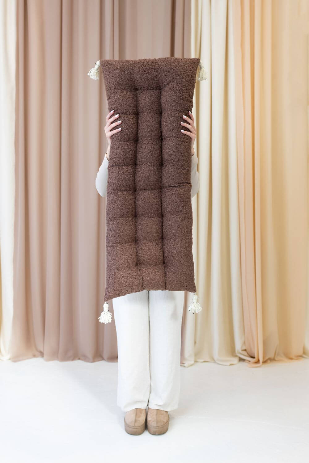 LIMITIERT Bouclé Kissen für Holzwippe, versch. Farben und Größen