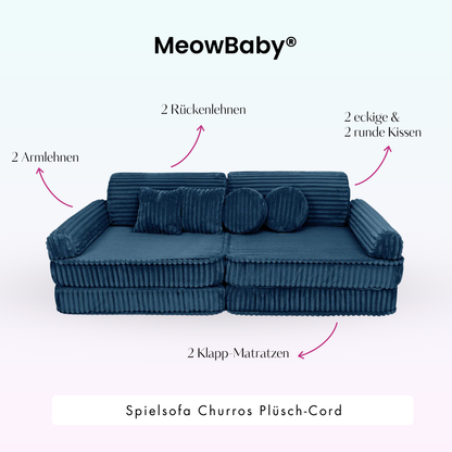 Spielsofa Churros - Plüschcord Edition