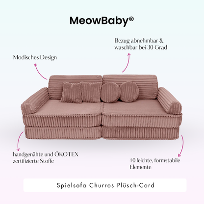 Spielsofa Churros - Plüschcord Edition