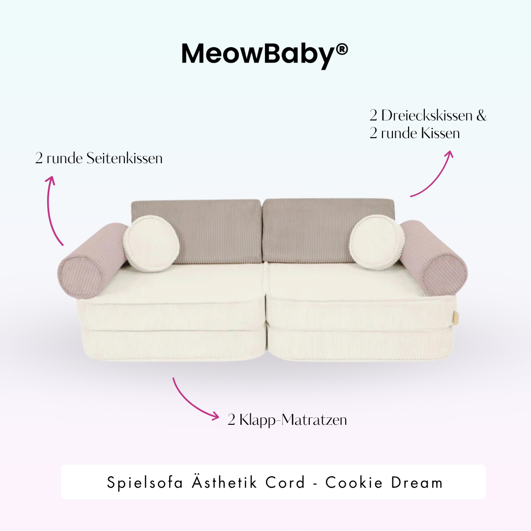 Spielsofa Ästhetik Cord Cookie Dream - Classic Cord Edition