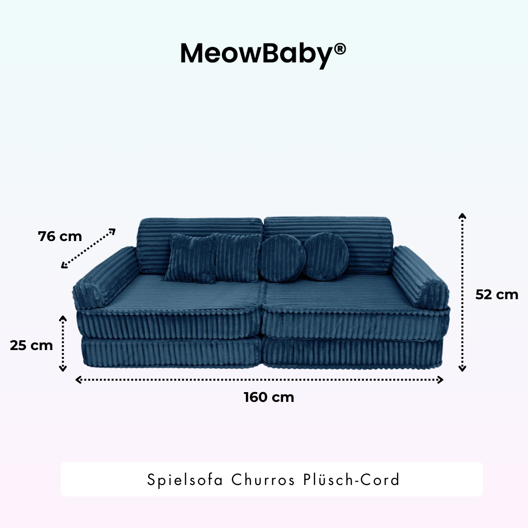 Spielsofa Churros - Plüschcord Edition