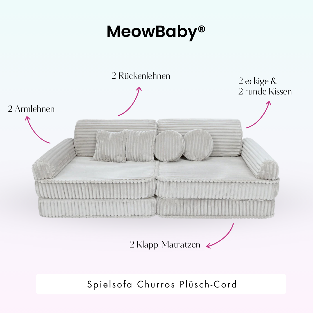 Spielsofa Churros - Plüschcord Edition