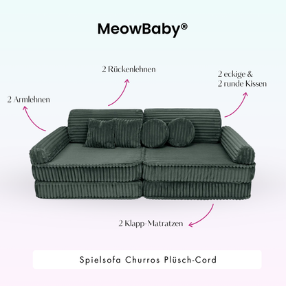 Spielsofa Churros - Plüschcord Edition