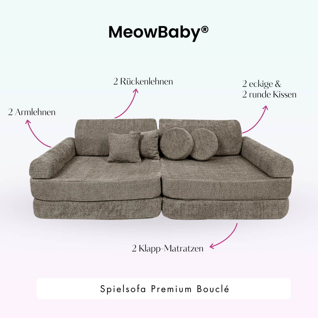 Spielsofa Premium Bouclé