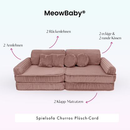 Spielsofa Churros - Plüschcord Edition