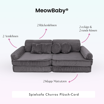 Spielsofa Churros - Plüschcord Edition