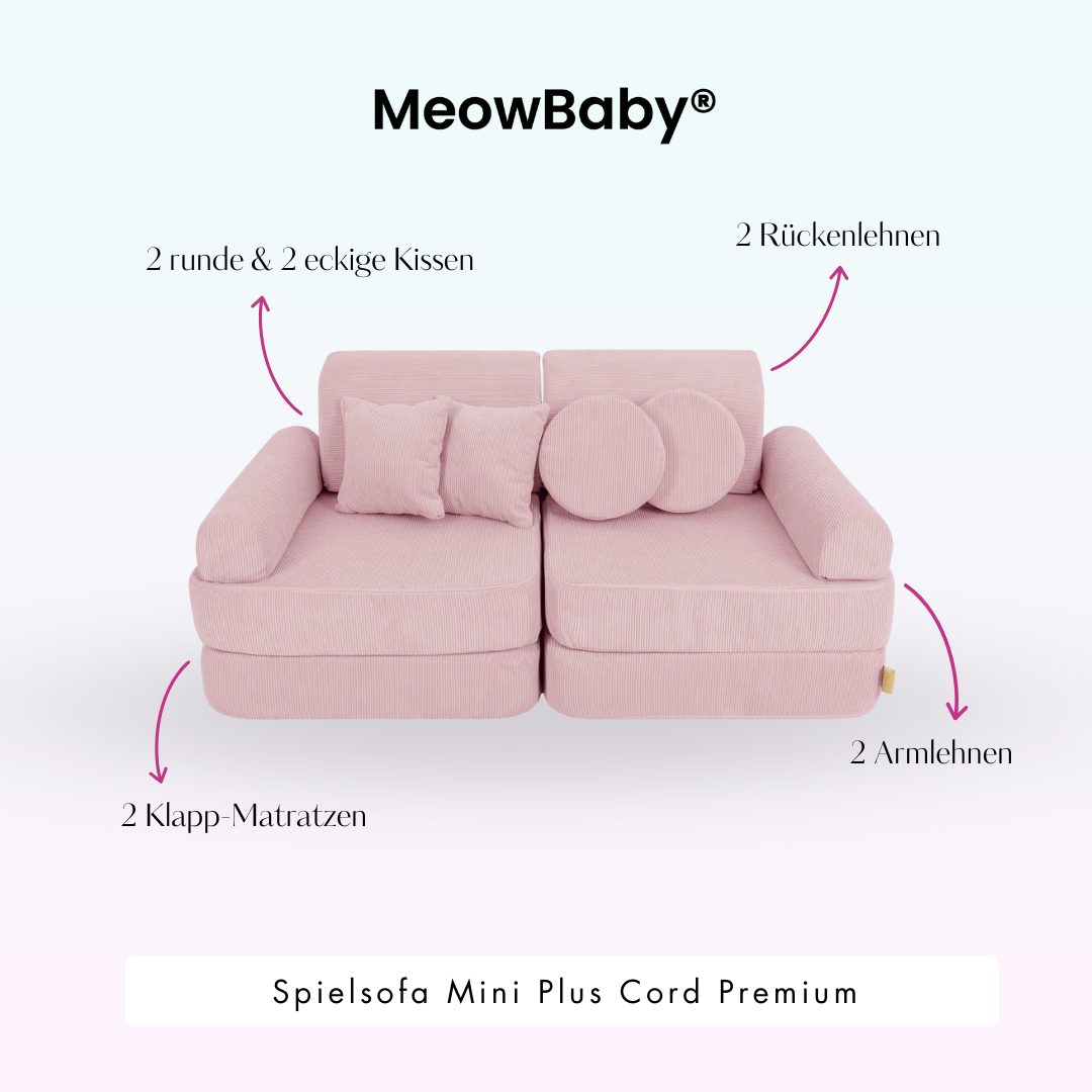 Spielsofa Mini Plus Cord Premium - Slim Cord Edition