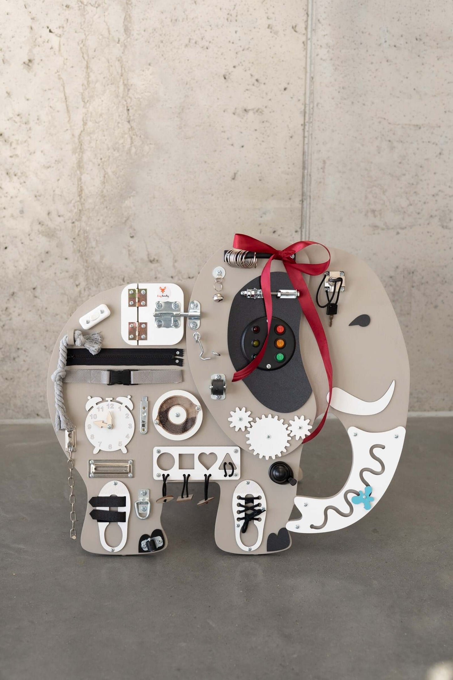 Motorikbrett / Motorikwand Elli Elefant