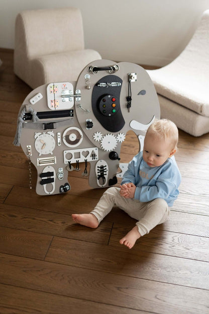 Motorikbrett / Motorikwand Elli Elefant