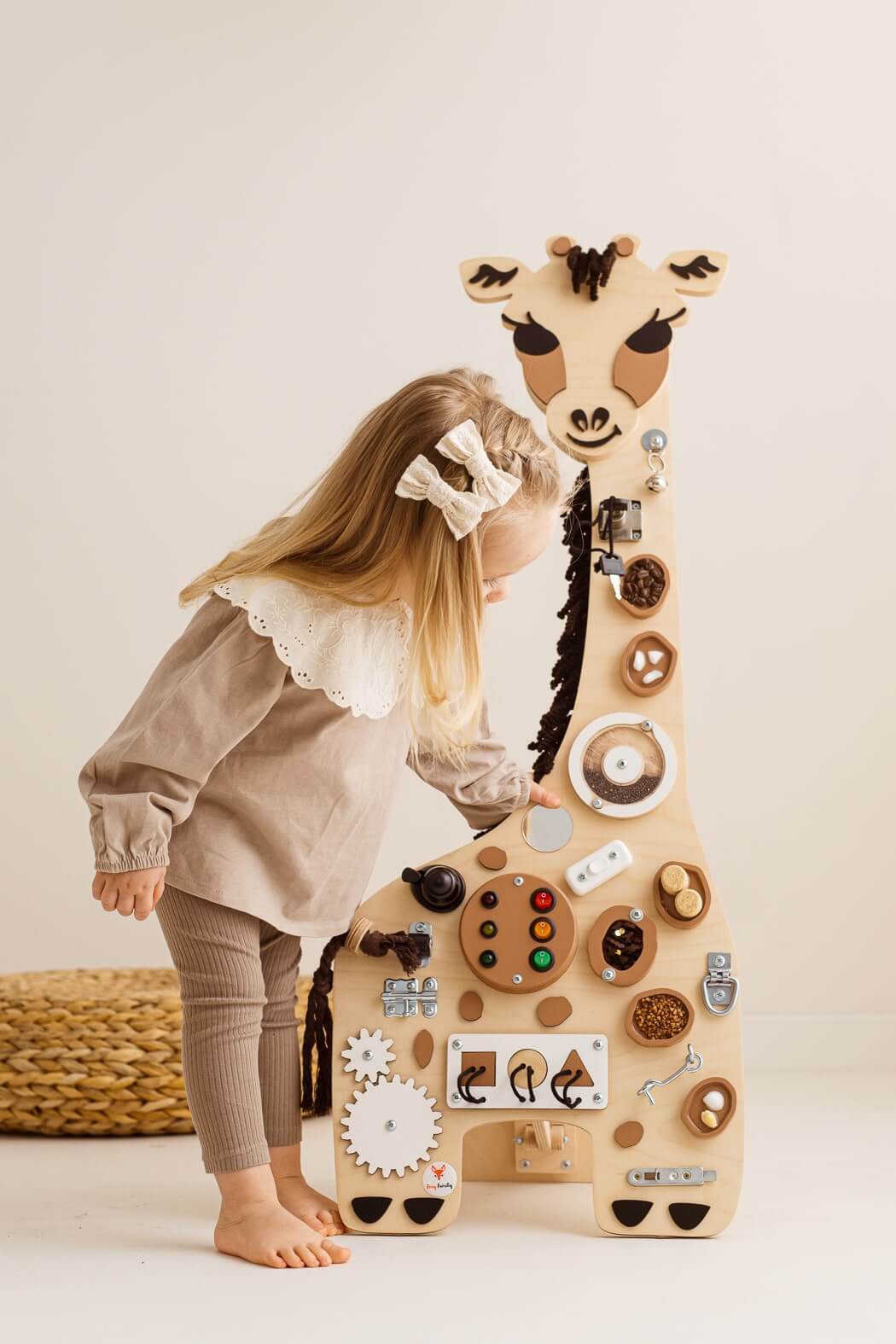 Motorikbrett / Motorikwand Godi Giraffe