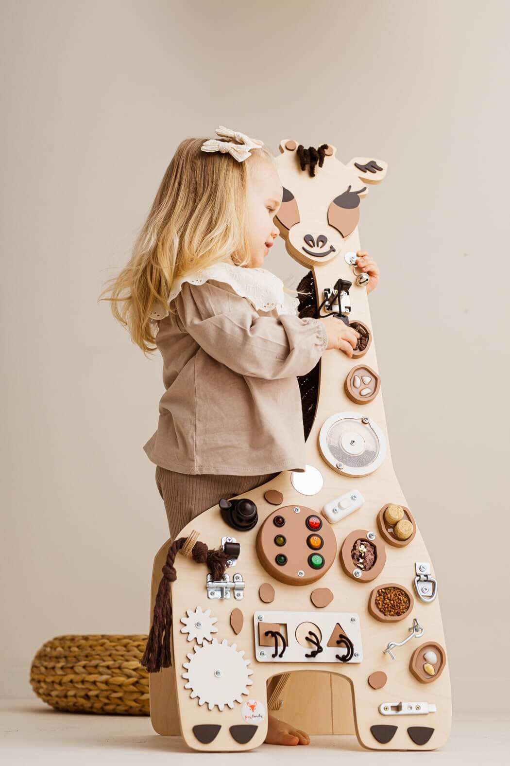 Motorikbrett / Motorikwand Godi Giraffe