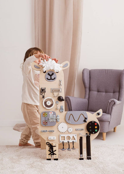 Motorikbrett / Motorikwand Lui Lama