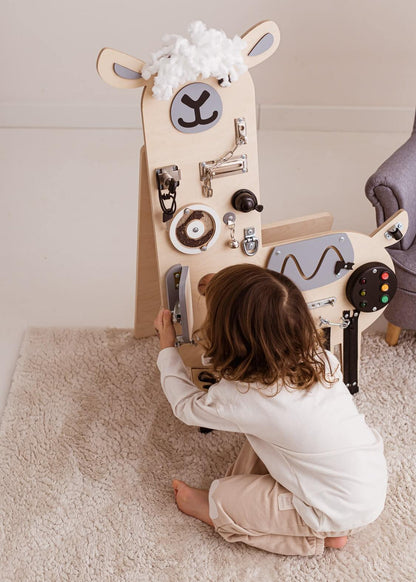 Motorikbrett / Motorikwand Lui Lama