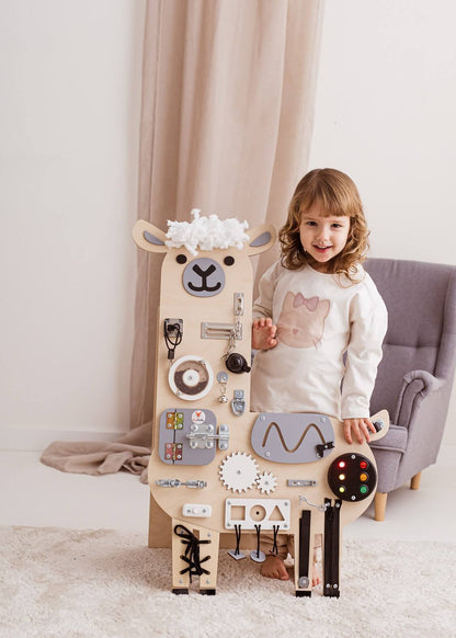 Motorikbrett / Motorikwand Lui Lama