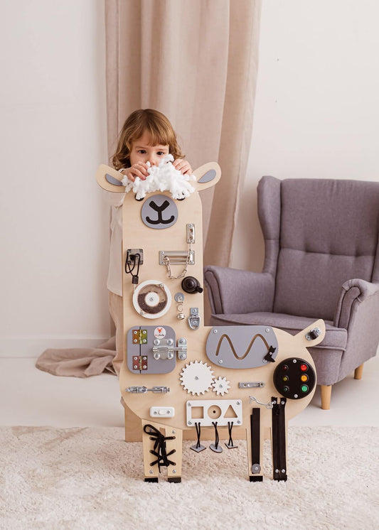 Motorikbrett / Motorikwand Lui Lama