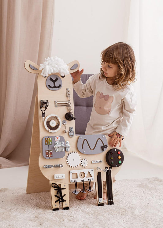 Motorikbrett / Motorikwand Lui Lama