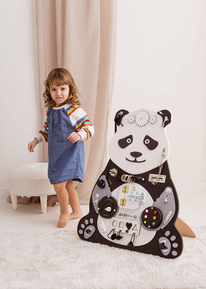 Motorikbrett / Motorikwand Paula Panda
