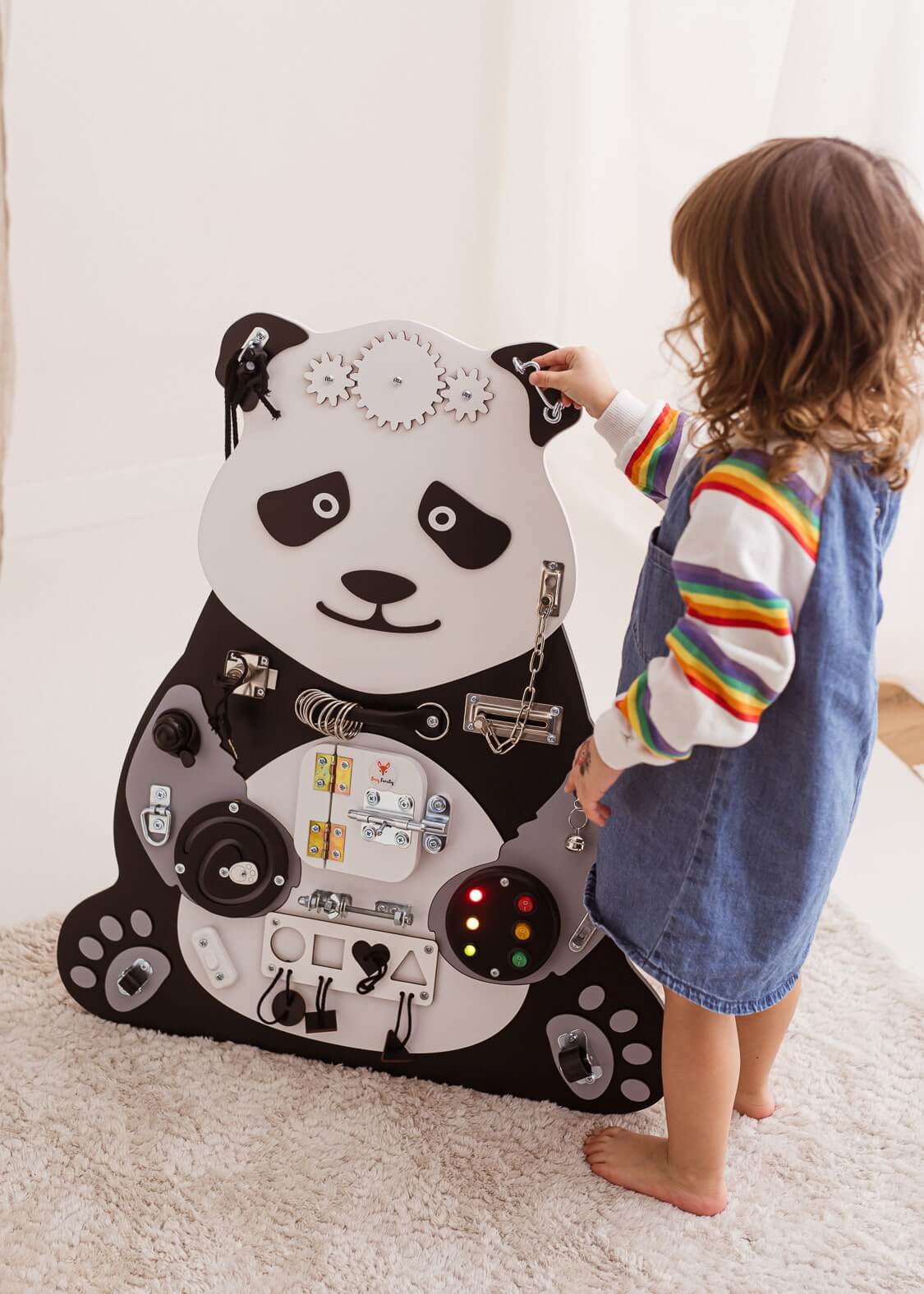 Motorikbrett / Motorikwand Paula Panda