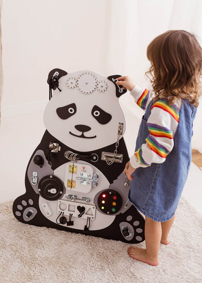 Motorikbrett / Motorikwand Paula Panda