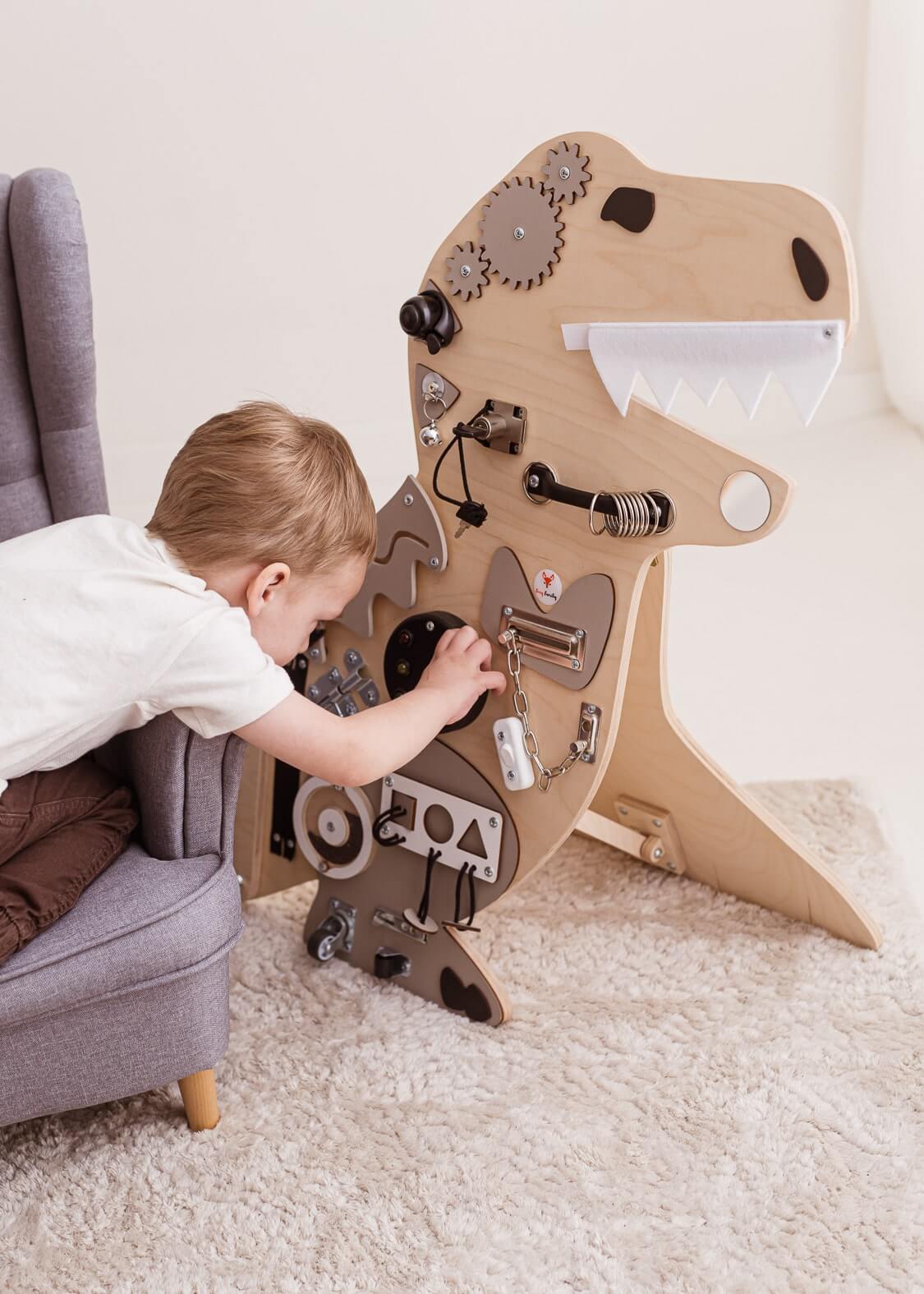 Motorikbrett / Motorikwand Rudi Rex