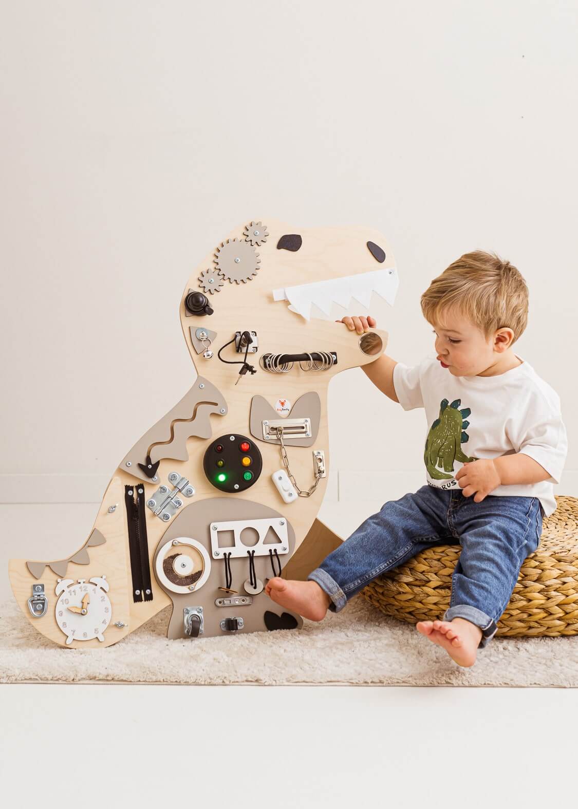 Motorikbrett / Motorikwand Rudi Rex