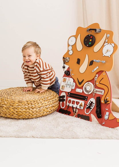 Motorikbrett / Motorikwand Tilda Trizeratops