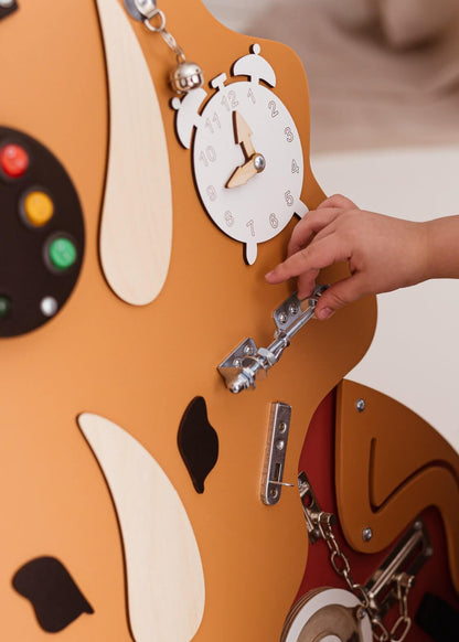 Motorikbrett / Motorikwand Tilda Trizeratops