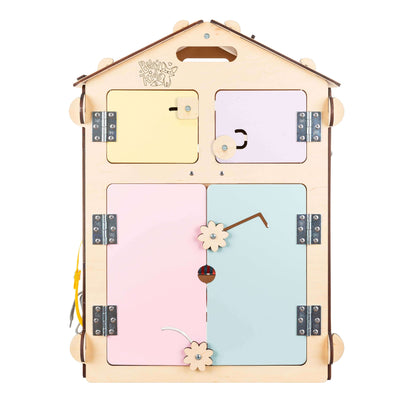 Motorikhaus / Activity Board Pastell-Natura