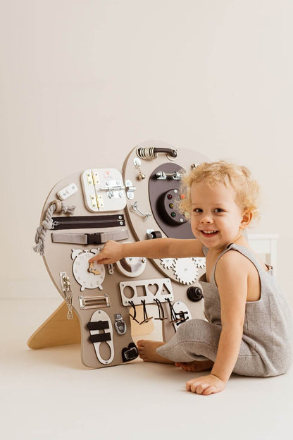 Motorikbrett / Motorikwand Elli Elefant