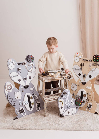 Motorikbrett / Motorikwand Fuchs