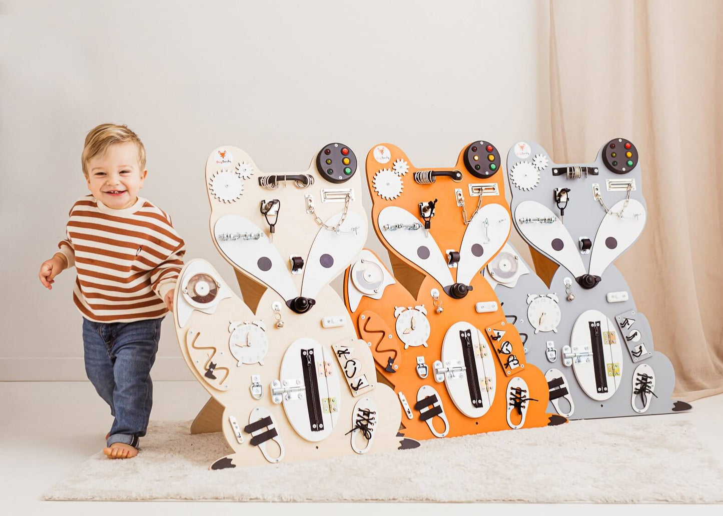 Motorikbrett / Motorikwand Fuchs