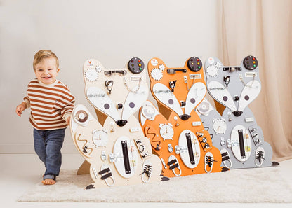 Motorikbrett / Motorikwand Fuchs